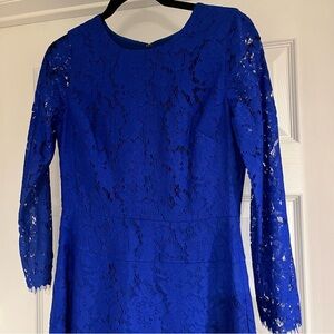 J. Crew Royal Blue Lace Dress NWT
